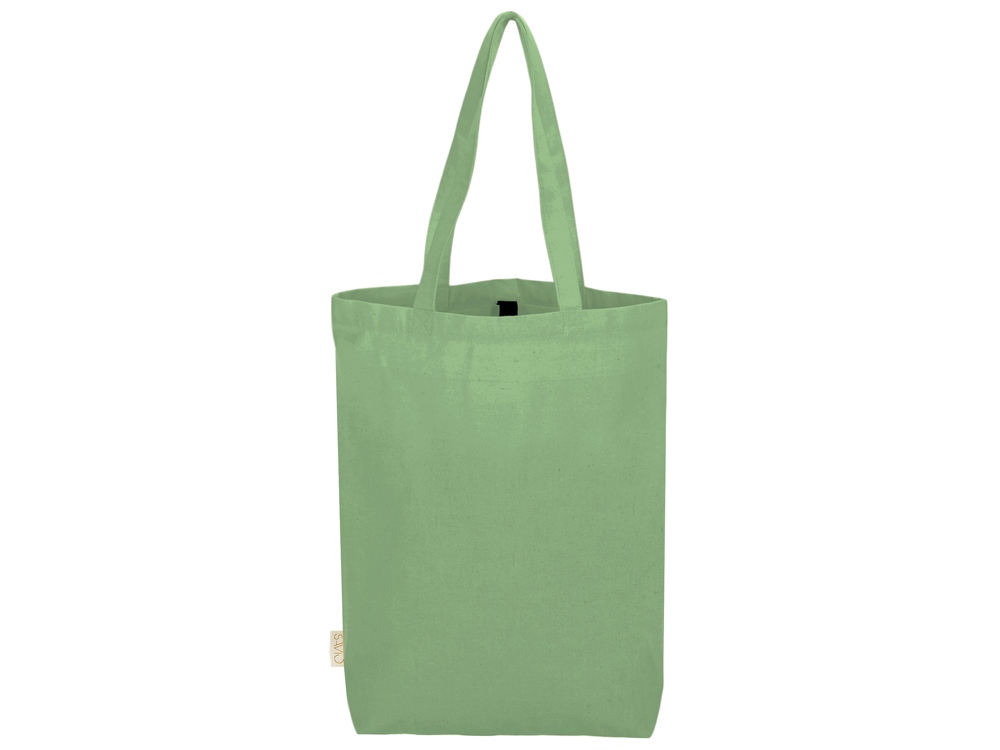 Сумка Fixy из переработанного хлопка с фиксирующей эластичной лентой, зеленое яблоко