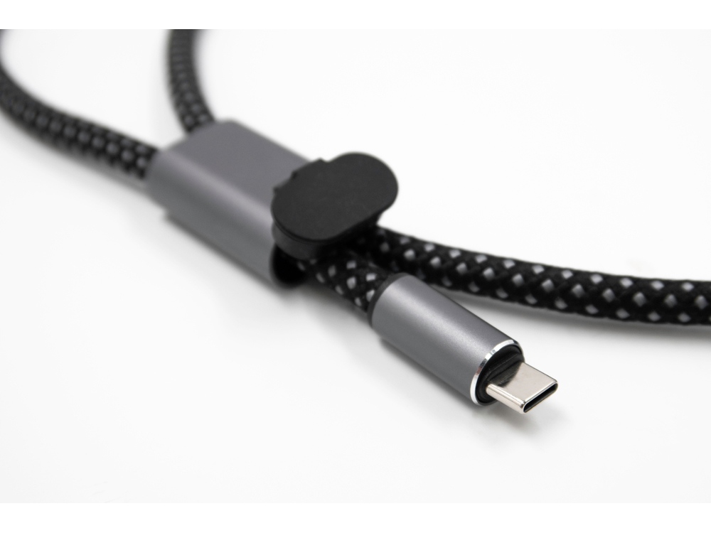 Ремешок-держатель для телефона с зарядным кабелем USB-C - USB-C Lany Wristband Charge Eco, серый