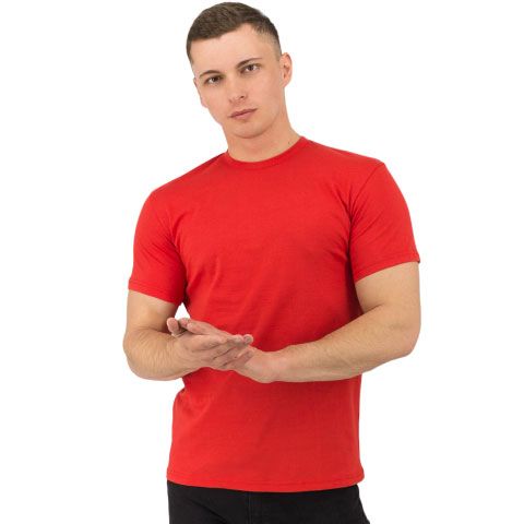 Футболка Star, мужская (красный, M)
