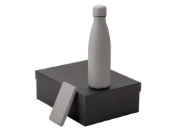 Подарочный набор с термобутылкой и повербанком С2, серый