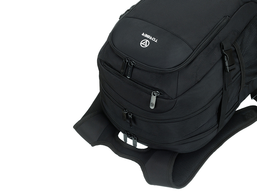 Рюкзак TORBER МЕГАПОЛИС с отделением для ноутбука 16, чёрный, полиэстер, 47 х 34 x 28 см Рюкзак TORBER МЕГАПОЛИС с отделением для ноутбука 16, чёрный, полиэстер, 47 х 34 x 28 см