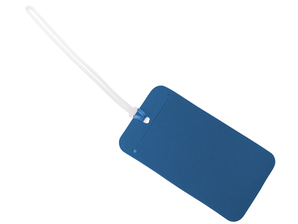 Багажная бирка Favor на силиконовой петле, синий