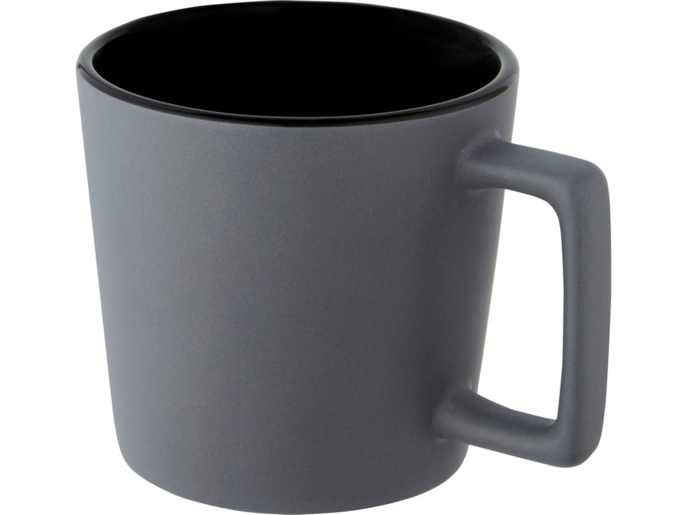 Cali Керамическая кружка объемом 370 мл с матовой отделкой, черный матовый