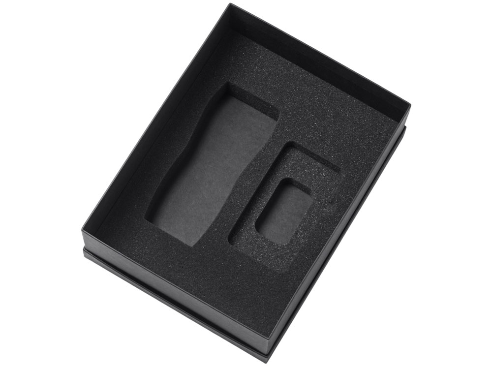 Подарочный набор c вакуумной термокружкой и повербанком С2, фиолетовый