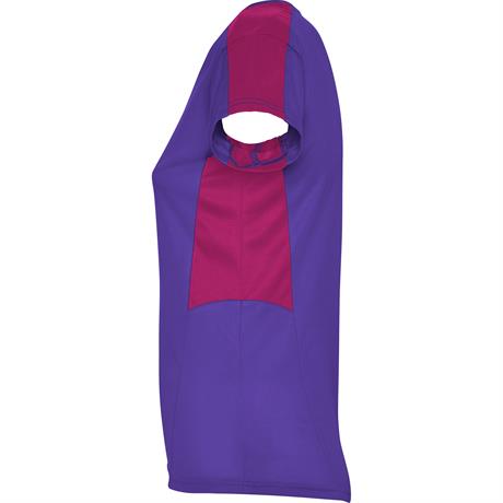 Спортивная футболка SUZUKA женская, ЛИЛОВЫЙ/ТЕМНО-РОЗОВЫЙ L