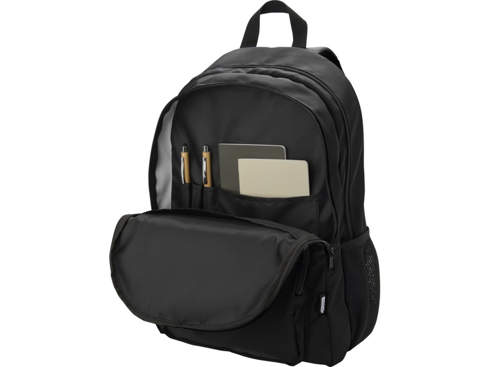 Рюкзак для ноутбука Trend Plus 15GRS из переработанного материала объемом 20 литров, сплошной черный