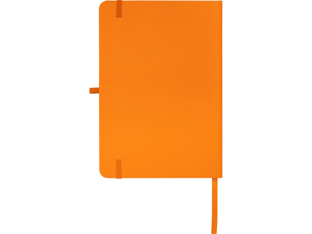 Teak блокнот А5 из переработан. материала в твердой обложке с линован. страницами - Оранжевый