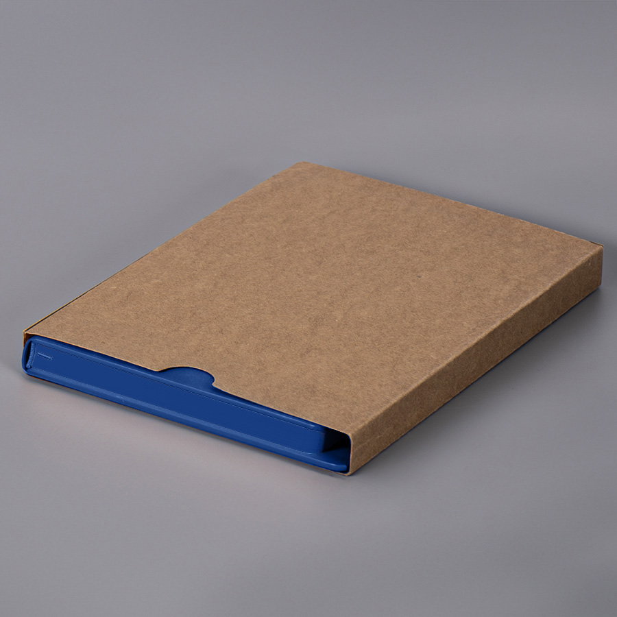 Ежедневник недатированный Solas, формат А5, с магнитом синий ройал, кремовый блок  в линейку