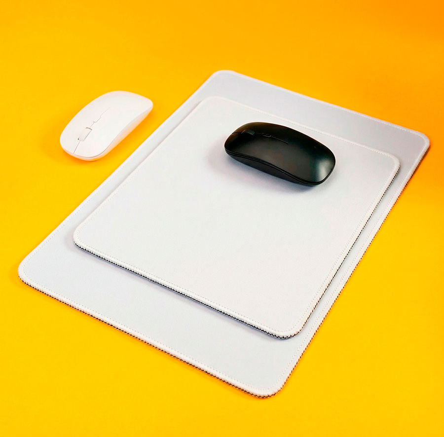 Коврик для мыши GLIDE S, 26*21*0,3см, прошитый край, белый