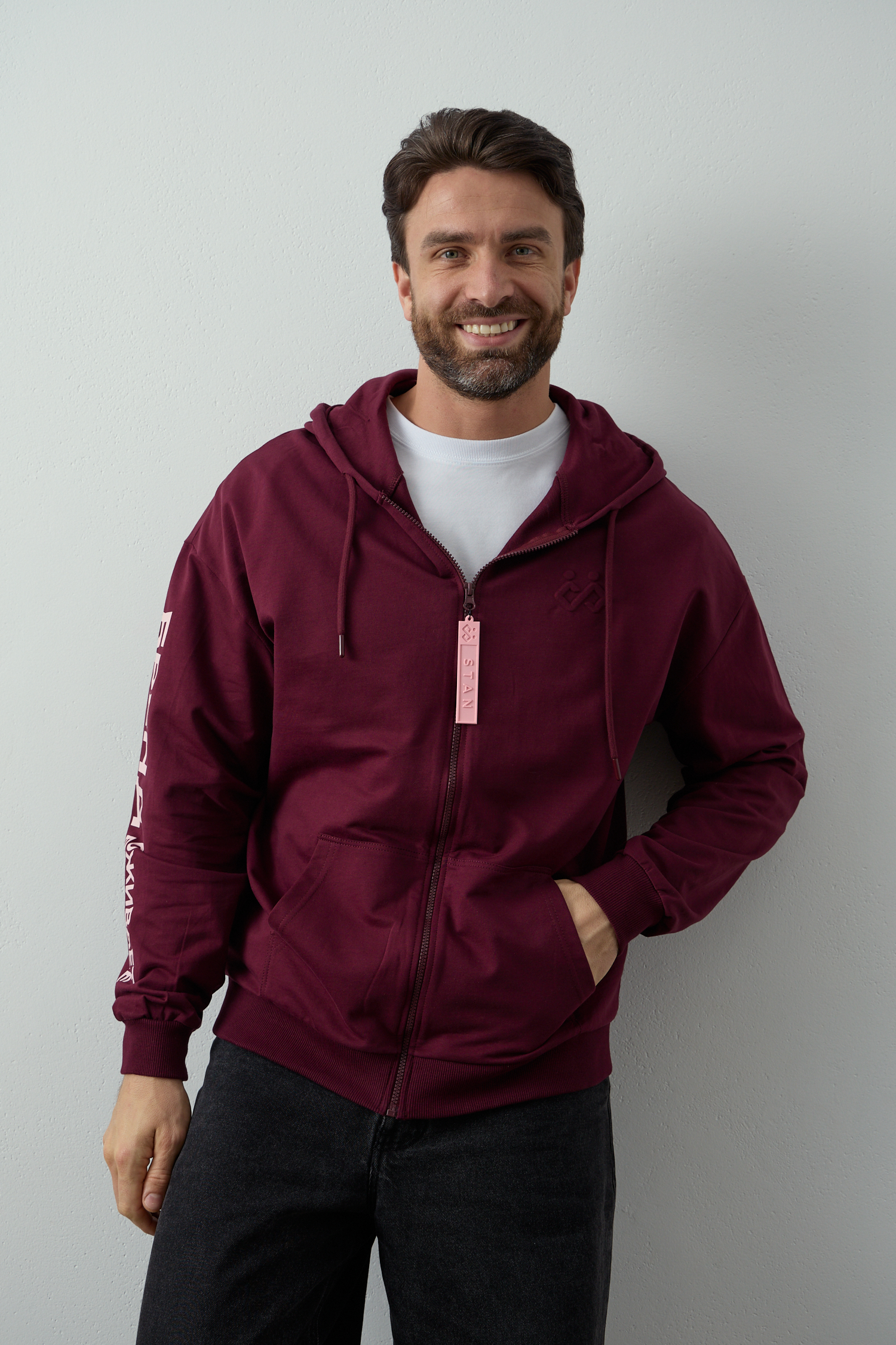 Толстовка STAN Oversize Zip с капюшоном футер без начёса 240, 99