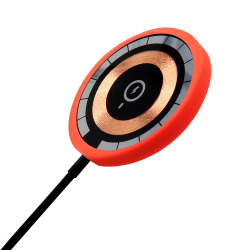 Беспроводное магнитное зарядное устройство Aphia 15W To Go, черный/красный