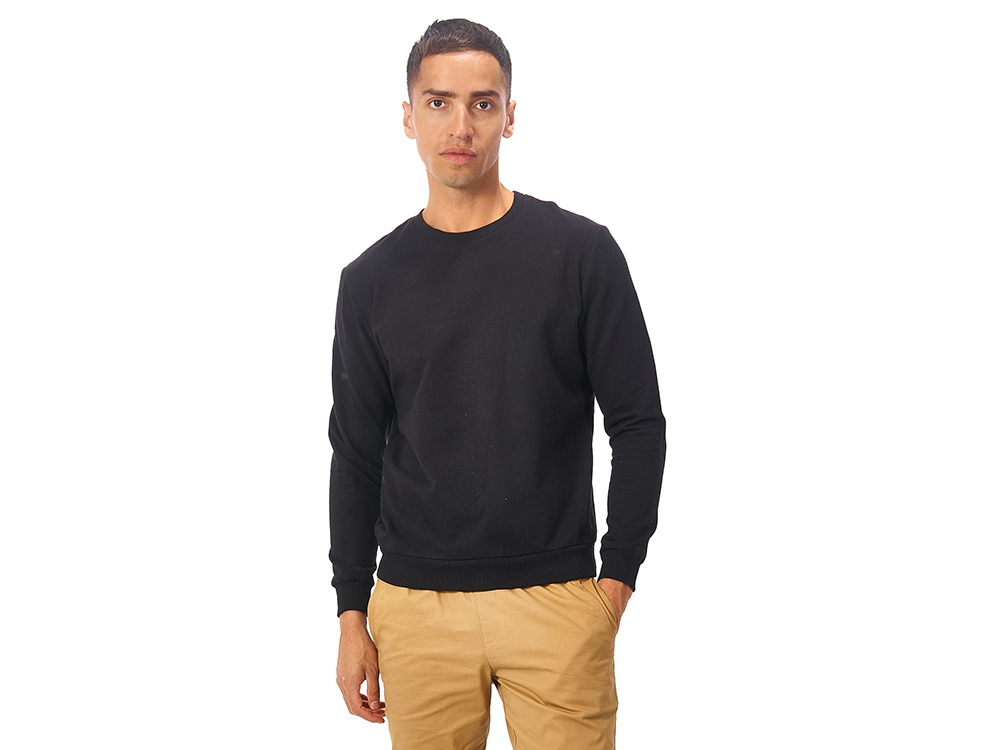 Свитшот Motion унисекс с начесом, черный Свитшот Motion унисекс с начесом, черный