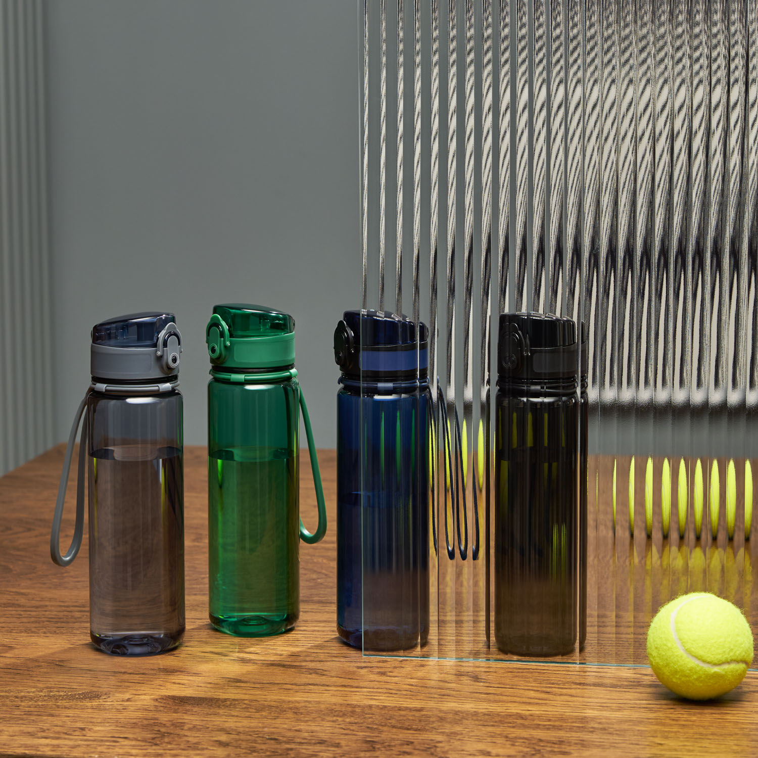 Бутылка для воды Комо (Como), серая Бутылка для воды Комо (Como), серая