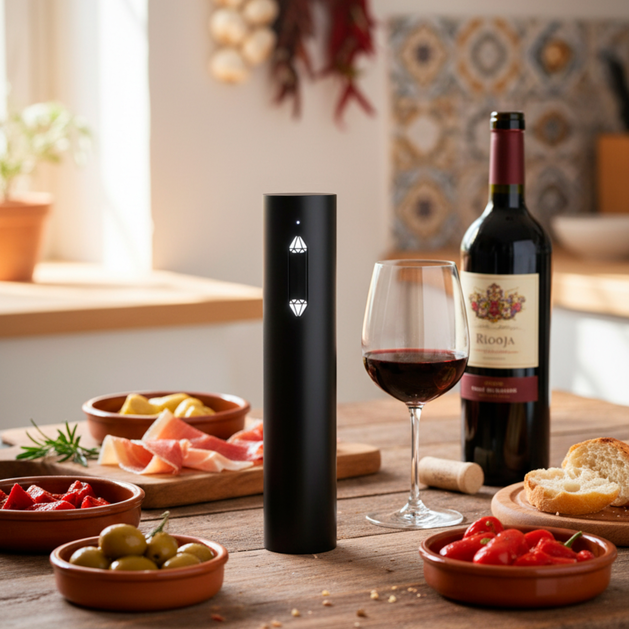 Винный электрический штопор Murcia, черный