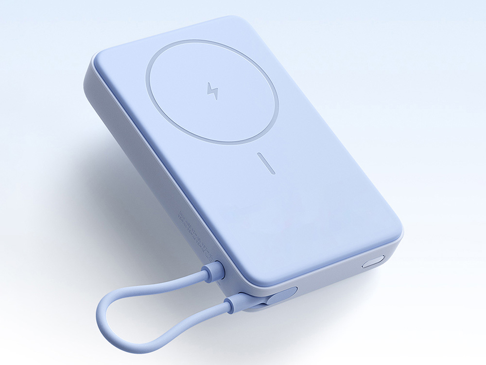 Внешний аккумулятор Xiaomi Magnetic Power Bank 10000 with Built-in Stand Blue Внешний аккумулятор Xiaomi Magnetic Power Bank 10000 with Built-in Stand Blue