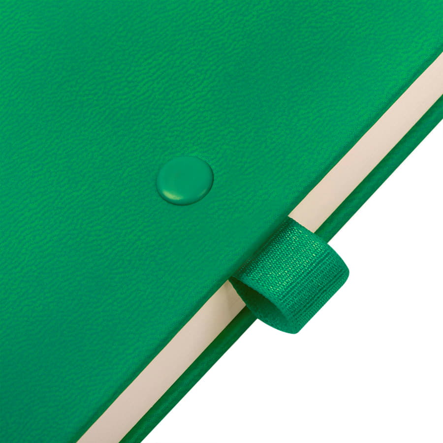 Ежедневник недатированный HAMILTON, A5, ярко-зеленый, кремовый блок