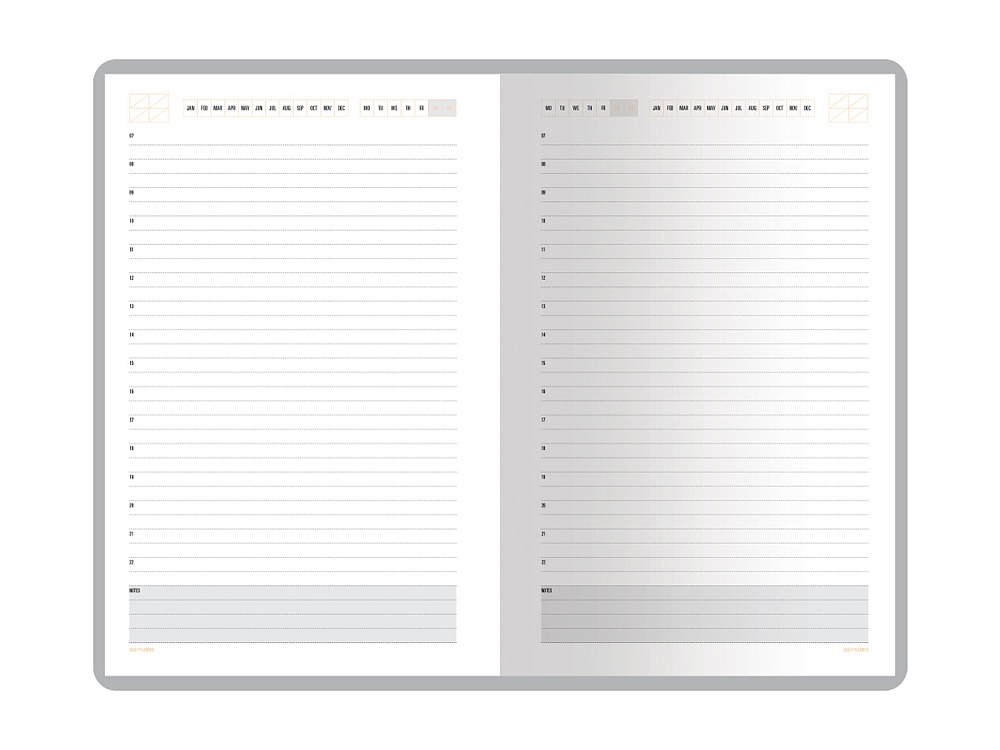 Ежедневник А5 недатированный Mercury, белый Ежедневник А5 недатированный Mercury, белый