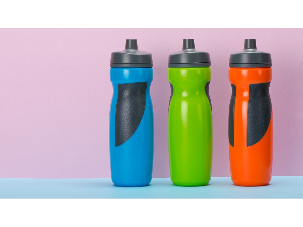 Спортивная бутылка Flex 709 мл, голубой/серый