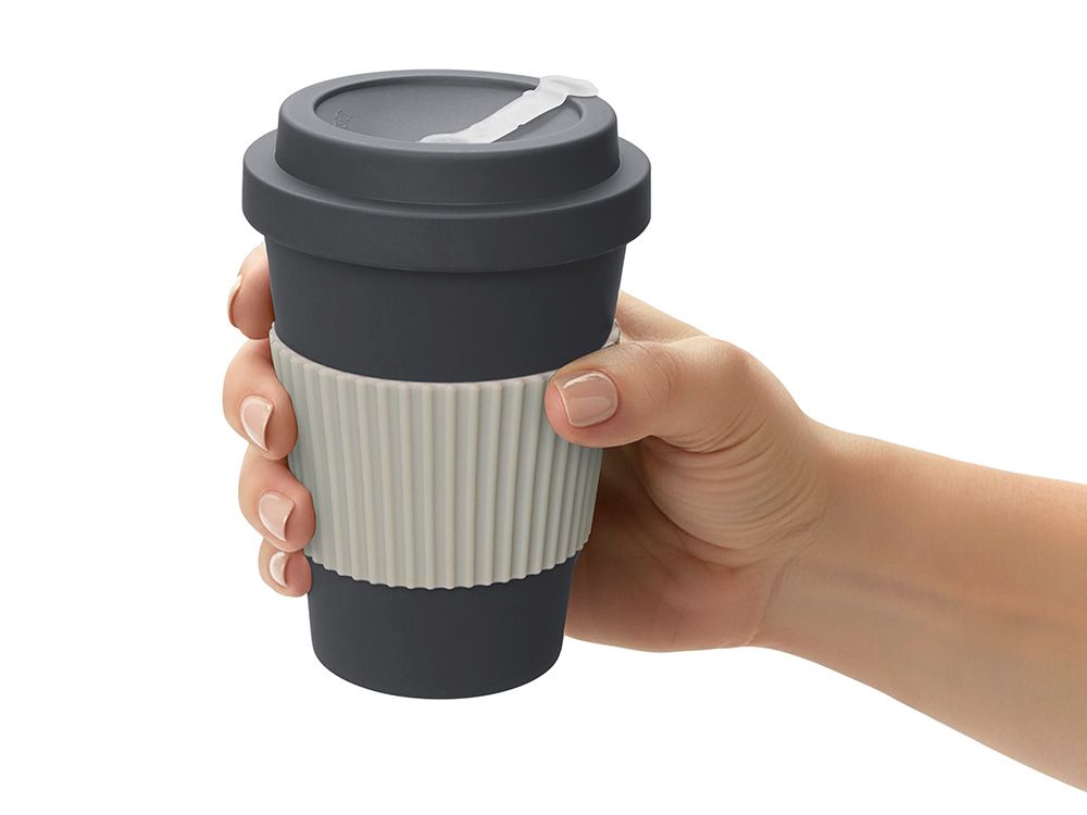 Термокружка Muffin из натуральных волокон, темно-серый Термокружка Muffin из натуральных волокон, темно-серый