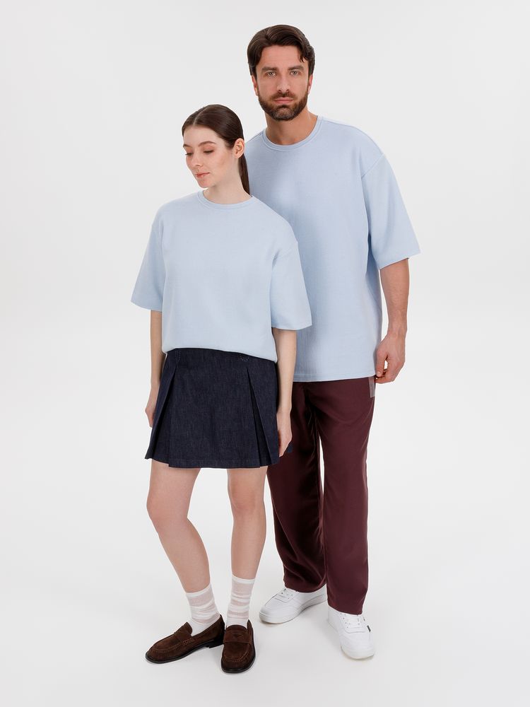 Джемпер с коротким рукавом Siluetti Volumica, светло-голубой