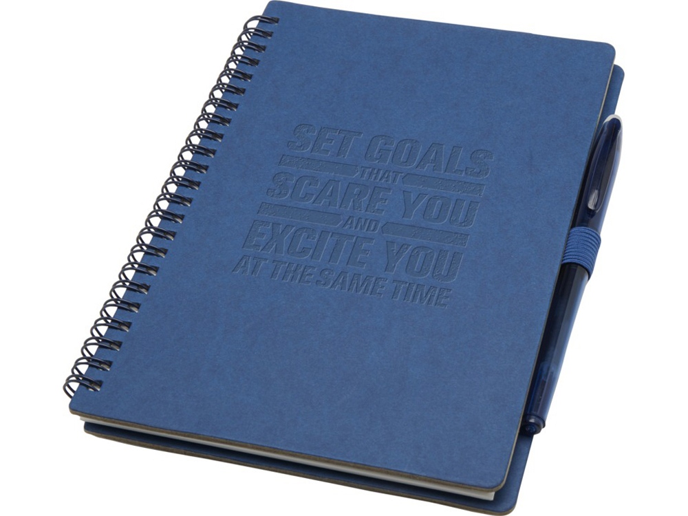 Slate многоразовый набор из блокнота в мягкой обложке и ручки - Темно - синий