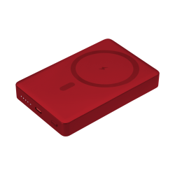 Внешний аккумулятор Атлантис Плюс PD (Atlantis PD Plus) 10000mAh с функцией беспроводной зарядки 15W, красный