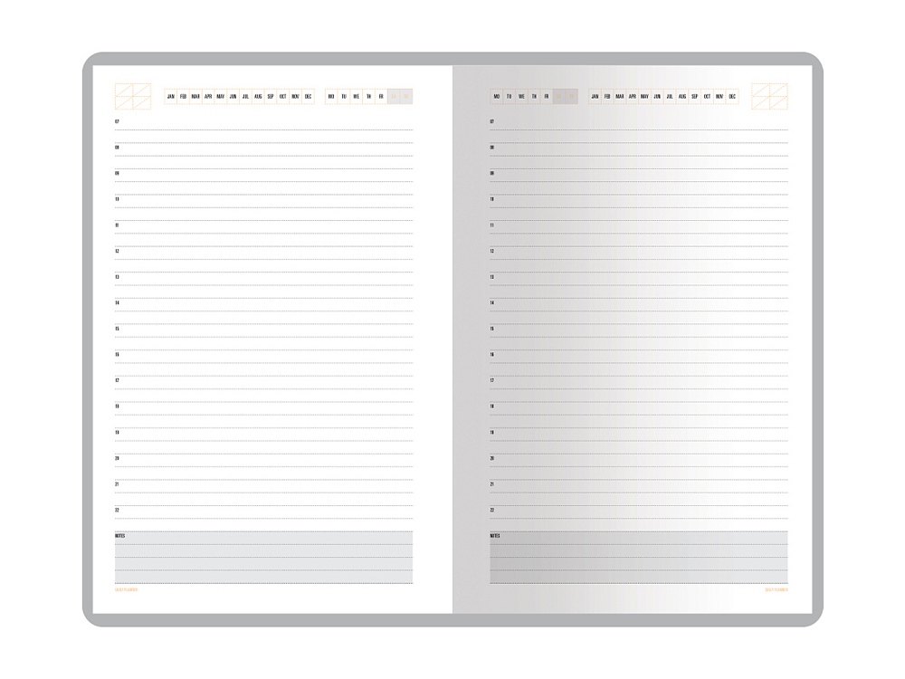 Ежедневник А5 недатированный Mercury, фиолетовый Ежедневник А5 недатированный Mercury, фиолетовый