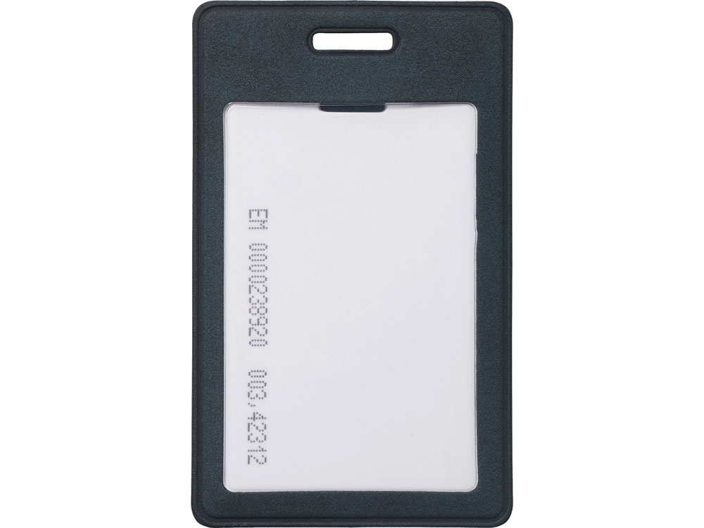 Вертикальный чехол для пропуска из экокожи Alicante, темно-синий