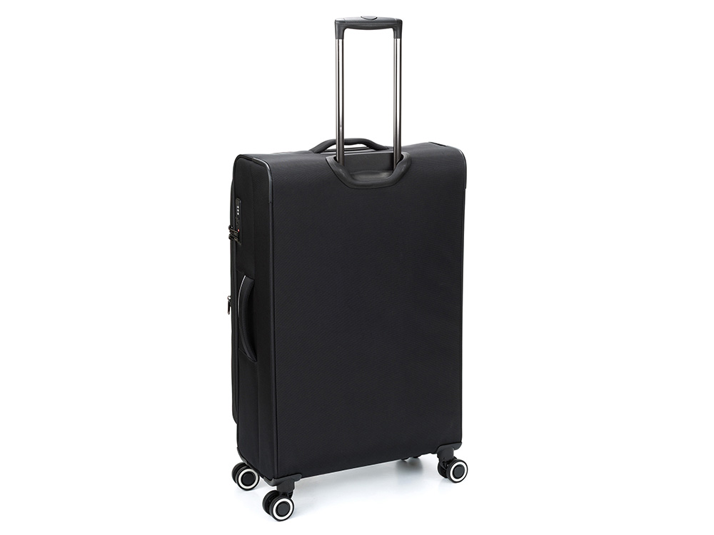 Чемодан TORBER НЕРО, чёрный, переработанный ПЭТ, 48 х 28 х 79 см, 90 л Чемодан TORBER НЕРО, чёрный, переработанный ПЭТ, 48 х 28 х 79 см, 90 л