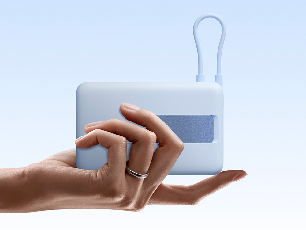 Внешний аккумулятор Xiaomi Magnetic Power Bank 10000 with Built-in Stand Blue Внешний аккумулятор Xiaomi Magnetic Power Bank 10000 with Built-in Stand Blue