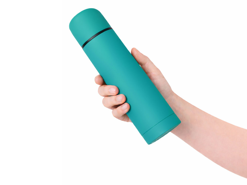 Термос Ямал Soft Touch, 500мл, бирюзовый
