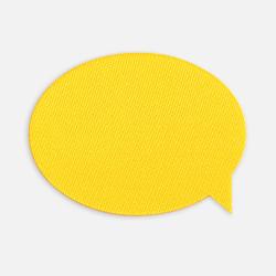 Наклейка тканевая Lunga Bubble, M, желтая Наклейка тканевая Lunga Bubble, M, желтая