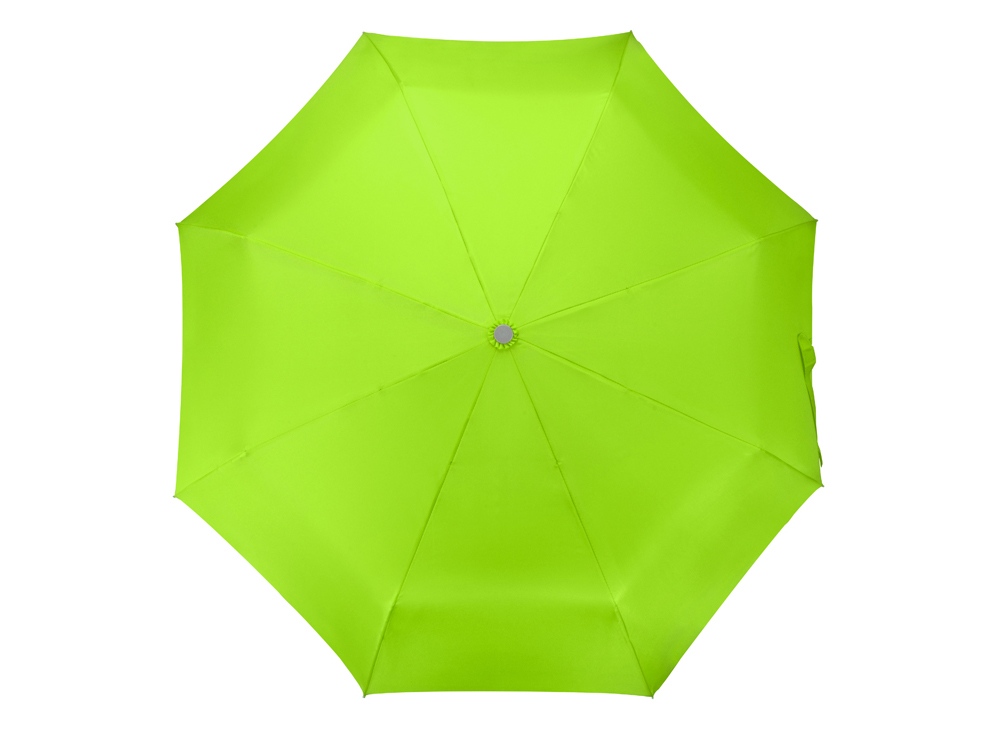 Зонт складной Tempe, механический, 3 сложения, с чехлом, зеленое яблоко