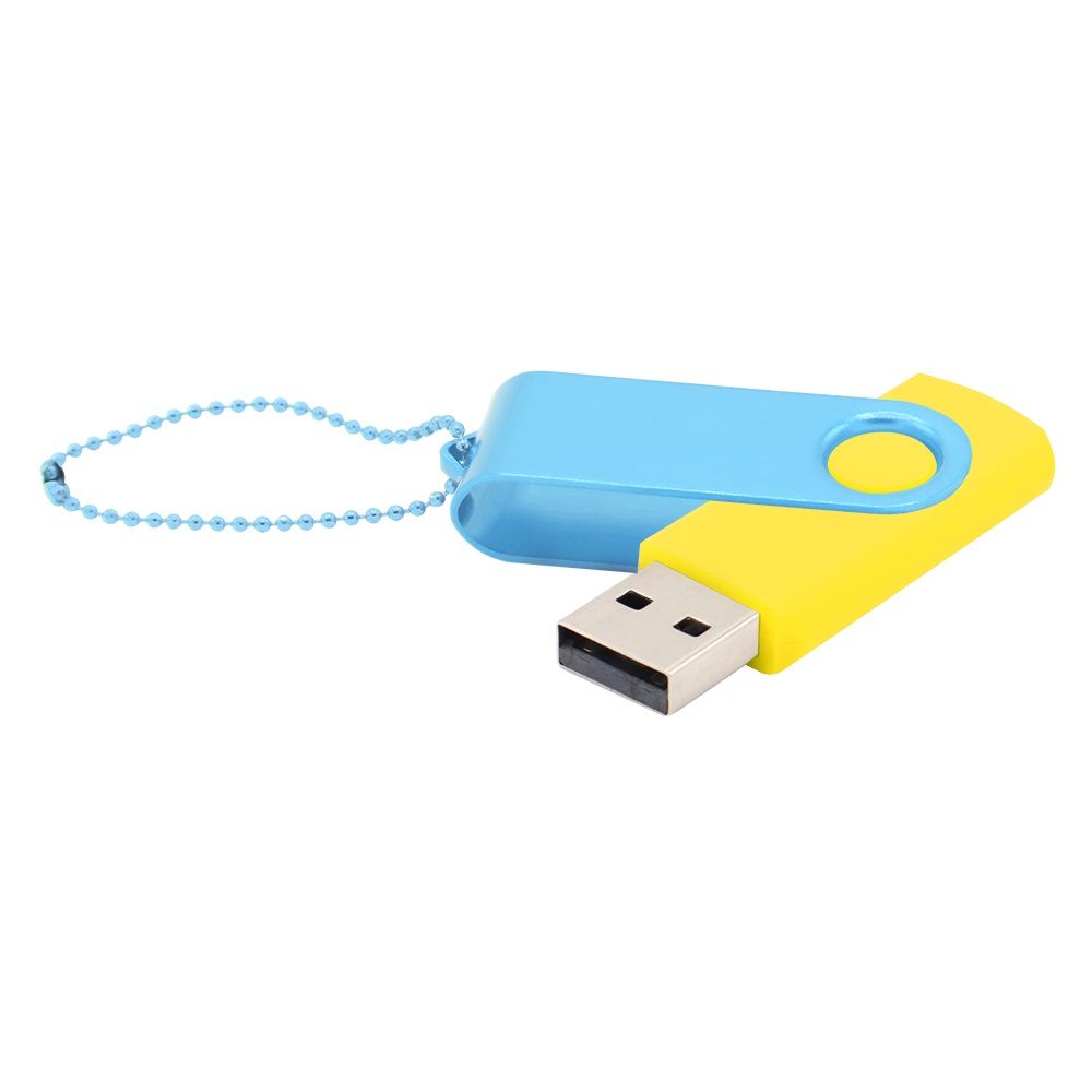 Флешка Designer To Go 2.0 USB 16Gb, желтый/голубой Флешка Designer To Go 2.0 USB 16Gb, желтый/голубой