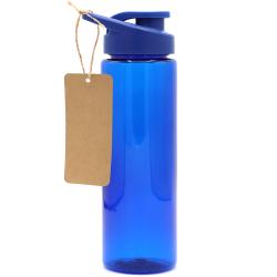 Пластиковая бутылка Ronny To Go с биркой, синяя