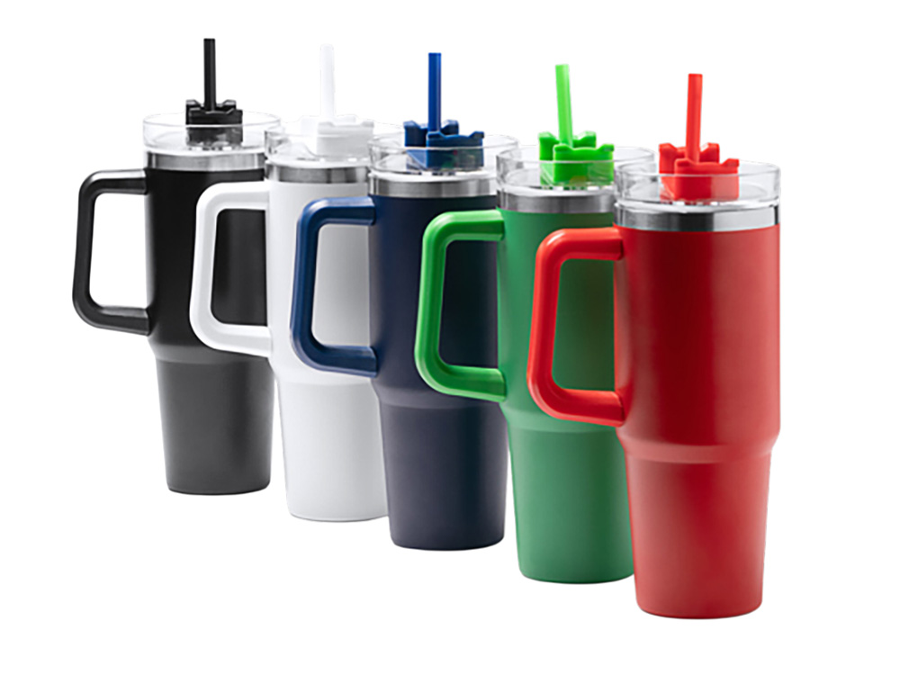 Термокружка Крэнстон с двойными стенками из переработанной нержавеющей стали, папоротниковый