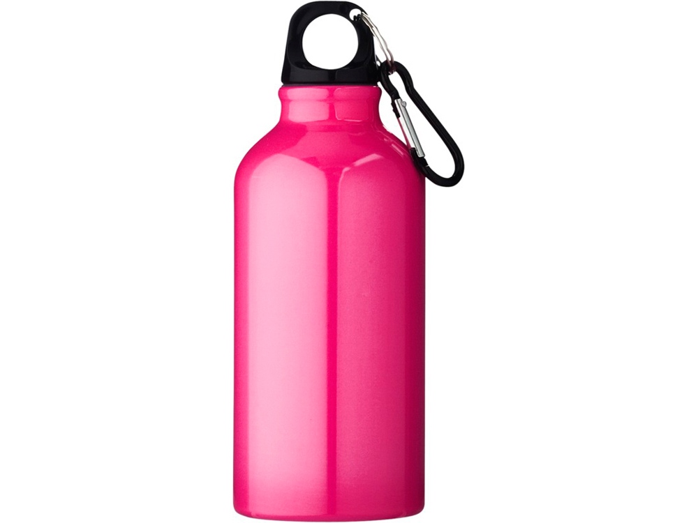 Бутылка Oregon с карабином 400мл, неоновый розовый
