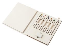 Набор цветных карандашей и листочков для рисования из молочной бумаги Artify, молочный