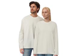 Футболка с длинным рукавом оверсайз Berlin унисекс молочный