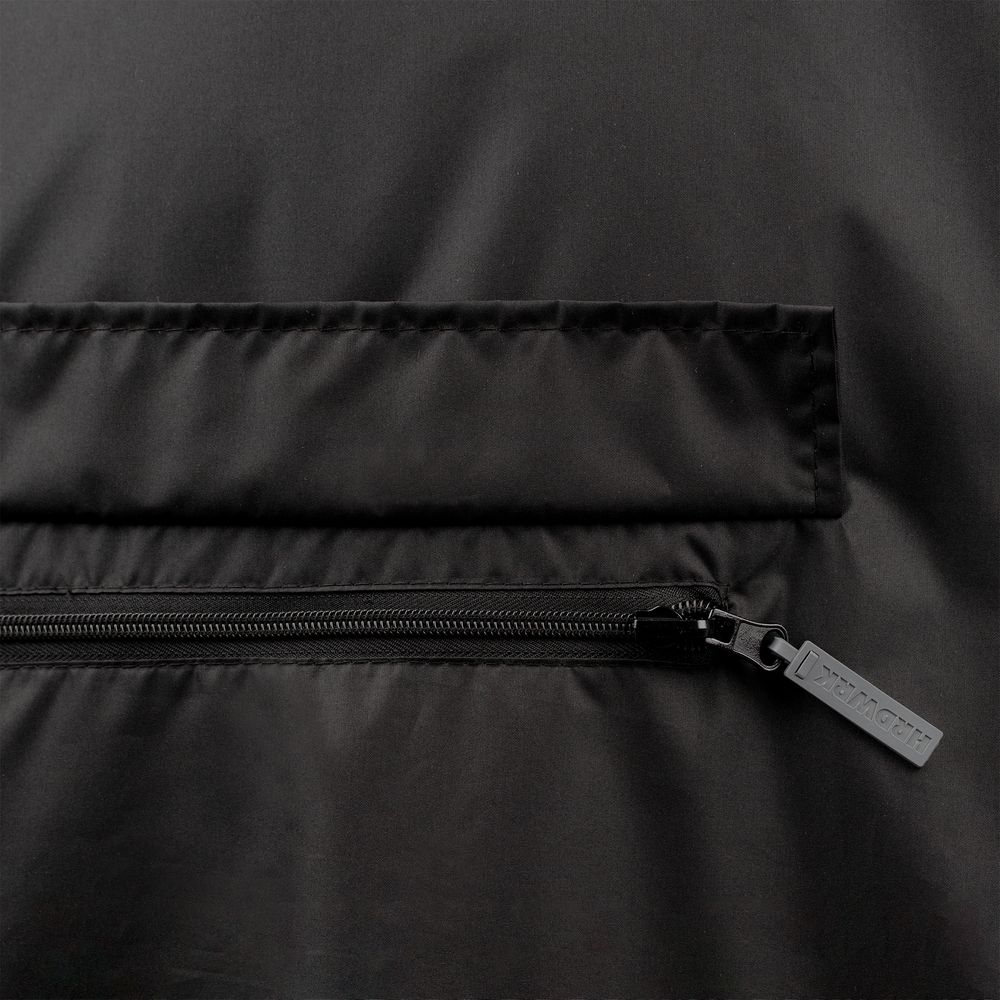 Дождевик-анорак Hard Work, укороченный, черный, единый размер Дождевик-анорак Hard Work, укороченный, черный, единый размер