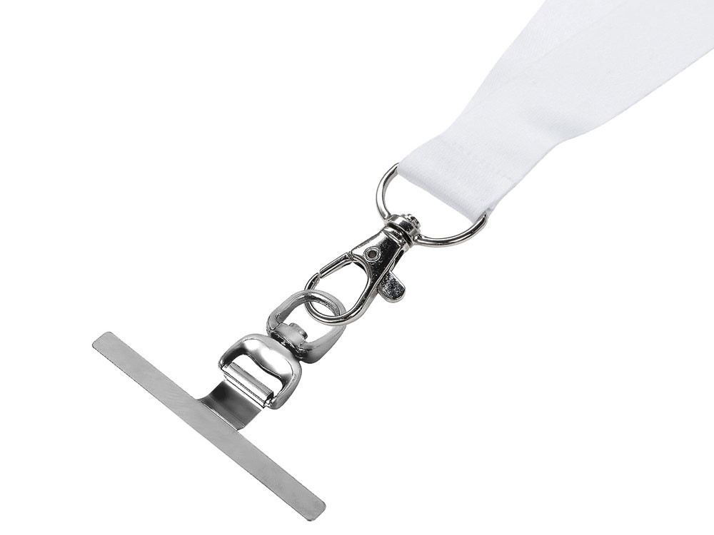 Ланъярд 2,5 см под сублимацию с карабином и металлическим держателем для телефона