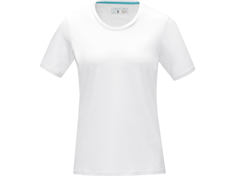 Женская футболка Azurite с коротким рукавом, изготовленная из натуральных материалов, белый