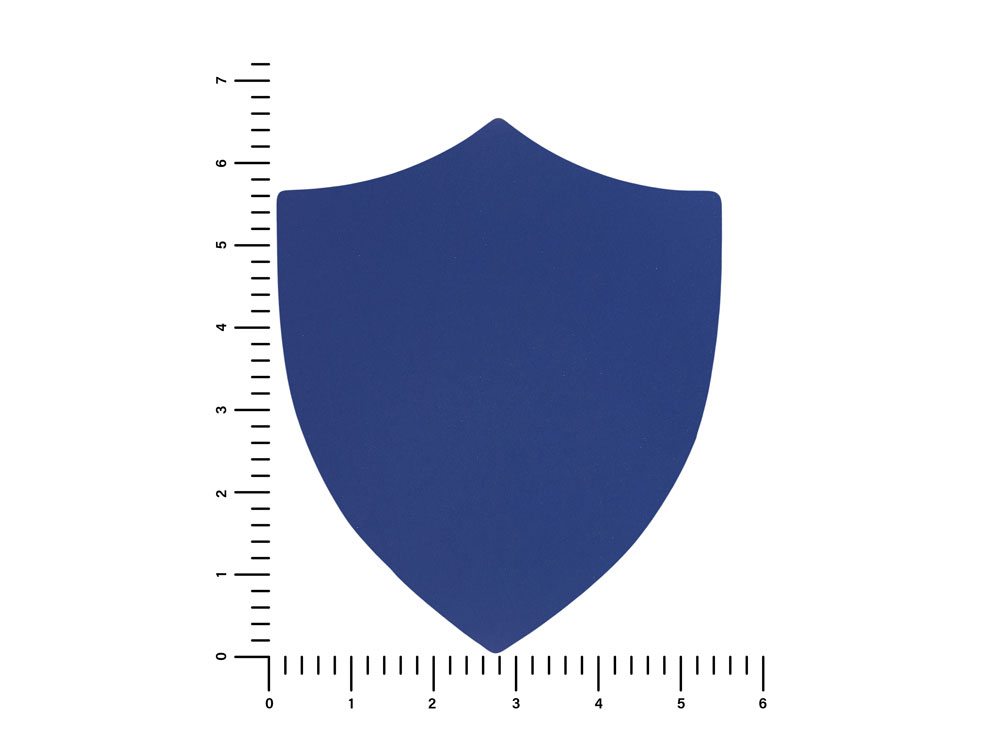 ПАТЧ ЩИТ soft-touch (синий) 6,6 х 5,5 см