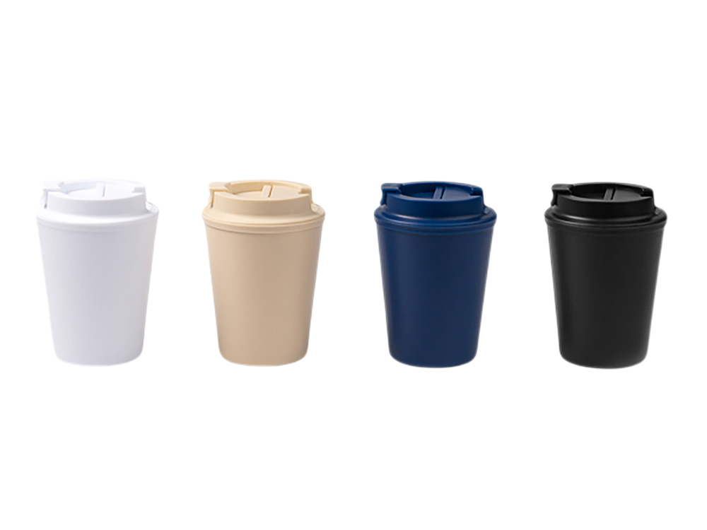 Стакан OKLAN/ОКЛАН с полипропиленовым корпусом и крышкой, черный