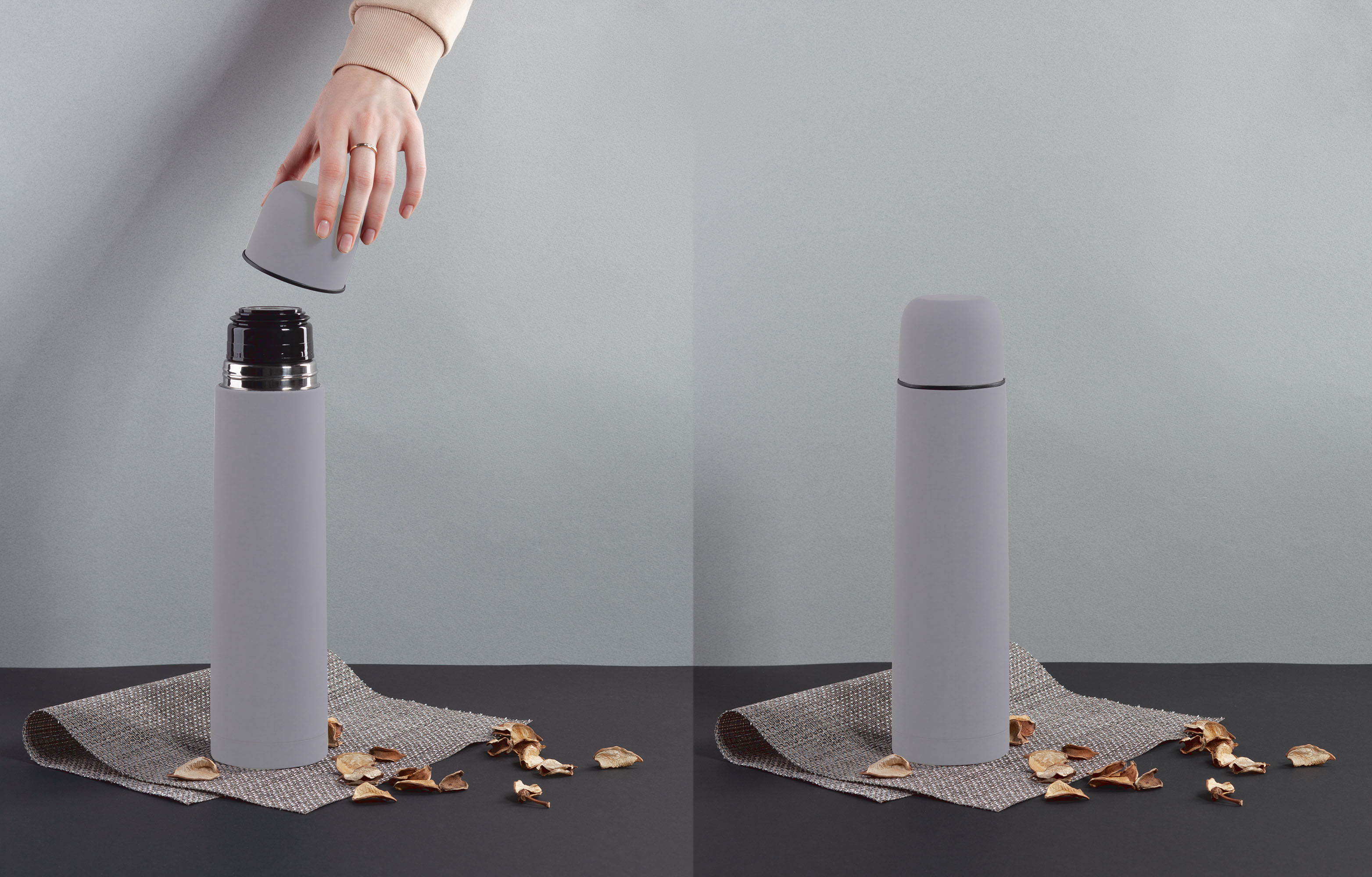 Термос "Родос", покрытие soft touch, 1 л.