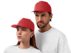 Бейсболка Mix 5-ти панельная 180 гр, красный Бейсболка Mix 5-ти панельная 180 гр, красный