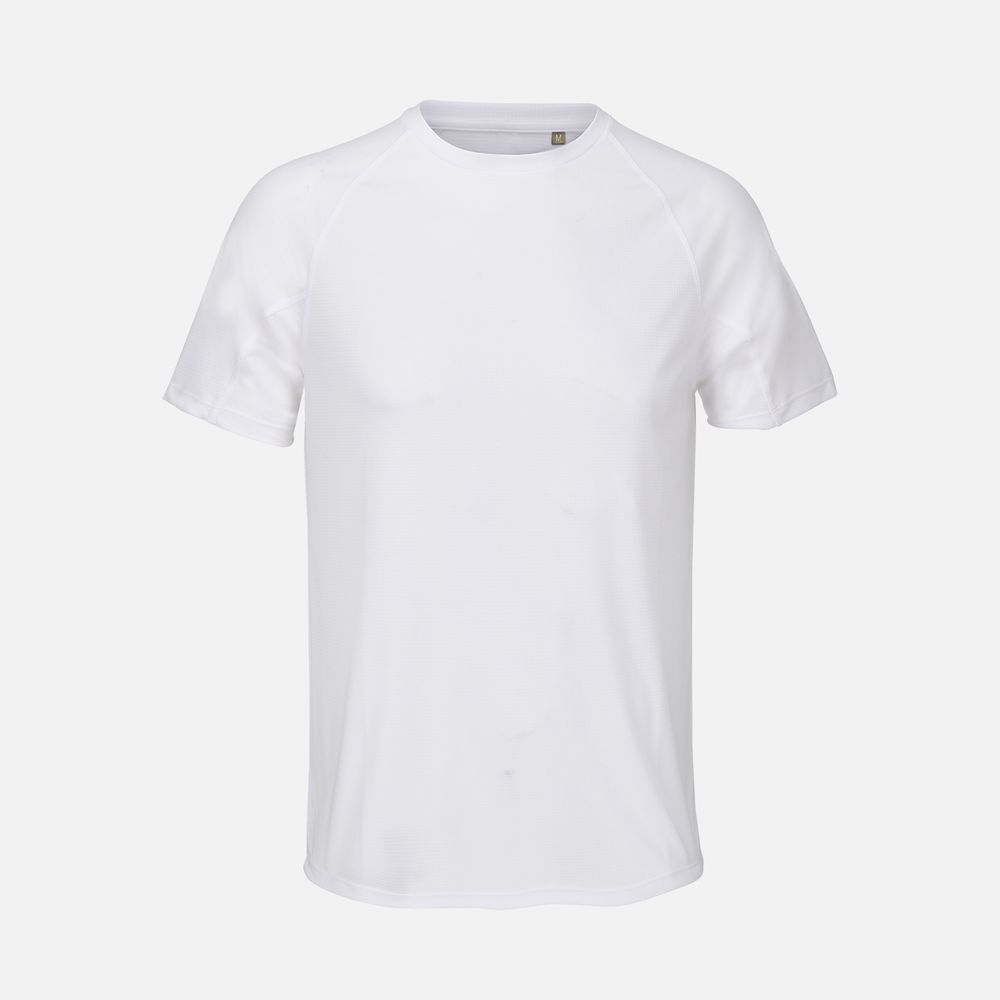 Футболка спортивная унисекс Vortex, белая Футболка спортивная унисекс Vortex, белая