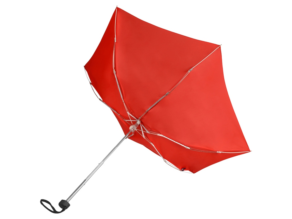 Зонт складной Frisco, механический, 5 сложений, в футляре, красный