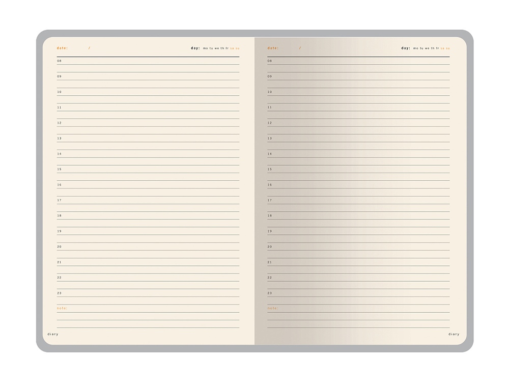 Ежедневник А5 недатированный Prestige, коричневый (Р)