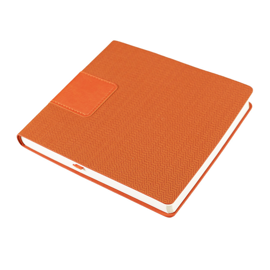 Ежедневник недатированный Scotty, А5-,  оранжевый, кремовый блок, без обреза